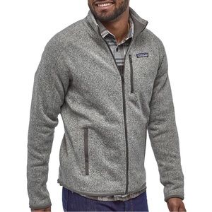 Patagonia Men’s Better Sweater Full Zip Up Jacket in Stonewash